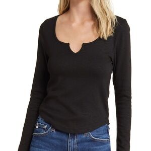 Madewell Split-neck Long Sleeve